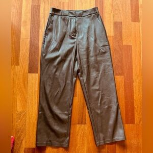 Madison the Label chocolate brown vegan leather pants size 6